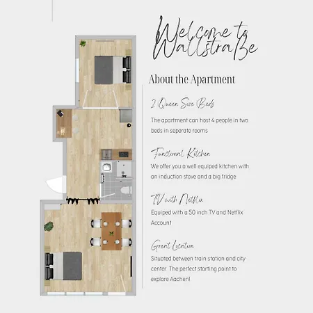 Zentral * Stilvoll * Nahe Hbf * Netflix Aachen